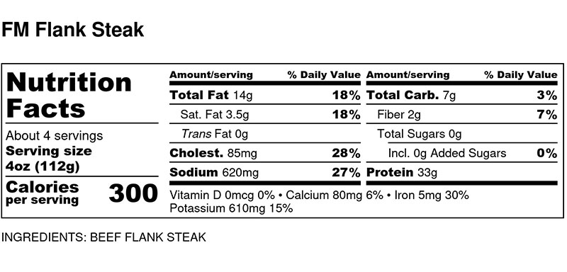 Flank Steak By The Pound Promeals Healthy Menu 