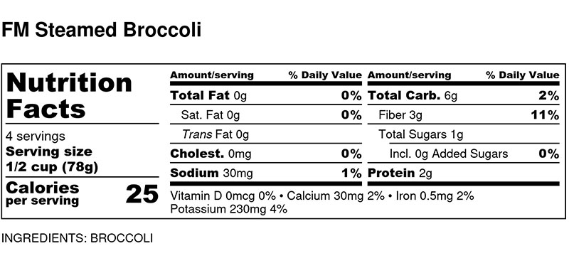 steamed-broccoli-promeals-healthy-menu