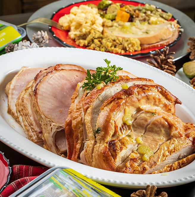 Sliced turkey & ham | Thanksgiving Dinner